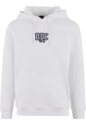 MisterTee Kapuzensweatshirt NYC Old English Wording Patch Hoody (1-tlg) Weiß/Grau/Beige/Creme