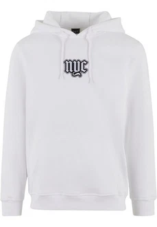 MisterTee Kapuzensweatshirt NYC Old English Wording Patch Hoody (1-tlg) Weiß/Grau/Beige/Creme MisterTee Kapuzensweatshirt NYC Old English Wording Patch Hoody (1-tlg) Weiß/Grau/Beige/Creme