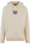 MisterTee Kapuzensweatshirt NYC Old English Wording Patch Hoody (1-tlg) Beige