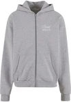 Upscale by Mister Tee Dangerous Grounds Oversize Zip Hoody Dunkelgrau/Grau/Silber/Braun