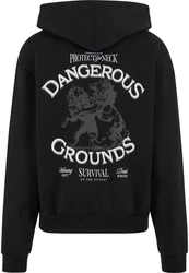 Upscale by Mister Tee Dangerous Grounds Oversize Zip Hoody Schwarz/Grau/Dunkelgrau/Dunkelbraun/Dunkelblau/Hellblau