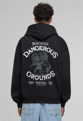 Upscale by Mister Tee Dangerous Grounds Oversize Zip Hoody Schwarz/Grau/Dunkelgrau/Dunkelbraun/Dunkelblau/Hellblau