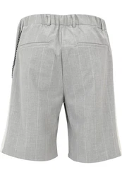 2Y Studios Sweatshorts Wide Pinstripe Shorts Grau
