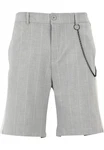 2Y Studios Sweatshorts Wide Pinstripe Shorts Grau