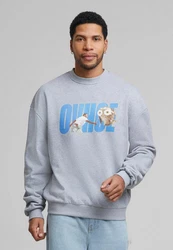 Upscale by Mister Tee Ovhoe Oversize Crewneck Braun/Grau/Blau