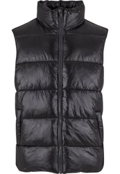 URBAN CLASSICS Recycled Big Puffer Vest Schwarz