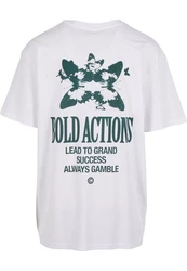 MisterTee T-Shirt Bold Actions Oversize Tee Weiß/Rosa/Rot