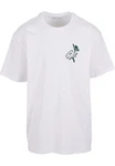 MisterTee T-Shirt Bold Actions Oversize Tee Weiß/Rosa/Rot