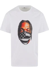 Upscale by Mister Tee Psycho Man Oversize Tee Weiß/Schwarz/Orange