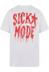 Upscale by Mister Tee Psycho Man Oversize Tee Weiß/Schwarz/Orange