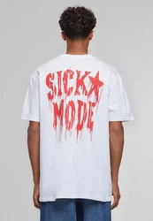 Upscale by Mister Tee Psycho Man Oversize Tee Weiß/Schwarz/Orange