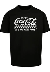 Merchcode T-Shirt Coca Cola Enjoy Coke Oversize Tee Schwarz