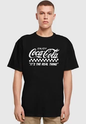 Merchcode T-Shirt Coca Cola Enjoy Coke Oversize Tee Schwarz