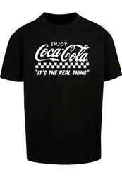 Merchcode T-Shirt Coca Cola Enjoy Coke Oversize Tee Schwarz