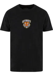 MisterTee T-Shirt Detroit Tiger Head Patch Tee 