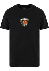 MisterTee T-Shirt Detroit Tiger Head Patch Tee 