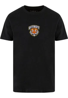 MisterTee T-Shirt Detroit Tiger Head Patch Tee MisterTee T-Shirt Detroit Tiger Head Patch Tee