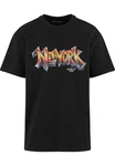 Upscale by Mister Tee T-Shirt NY Graffiti Oversize Tee Schwarz/Rosa