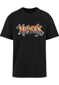 Upscale by Mister Tee T-Shirt NY Graffiti Oversize Tee Schwarz/Rosa