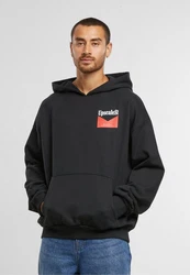 MisterTee Live Bold Oversize Hoody Rot/Schwarz/Orange
