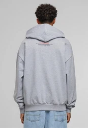 Upscale by Mister Tee Kapuzensweatshirt Ovhoe Oversize Hoody Grau/Rot/Silber/Blau