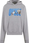 Upscale by Mister Tee Kapuzensweatshirt Ovhoe Oversize Hoody Grau/Rot/Silber/Blau
