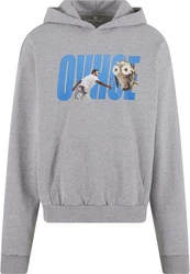Upscale by Mister Tee Kapuzensweatshirt Ovhoe Oversize Hoody Grau/Rot/Silber/Blau