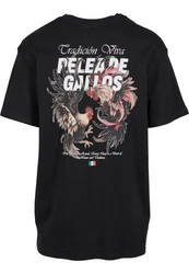 MisterTee T-Shirt Pelea De Gallos Oversize Tee Schwarz/Blau/Hellblau/Grau
