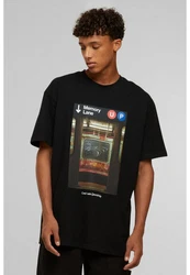Upscale by Mister Tee T-Shirt Memory Lane Oversize Tee Bordeaux/Schwarz/Rot/Braun