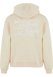 Upscale by Mister Tee In Return Fluffy Hoody Beige/Khaki/Braun/Orange/Gold