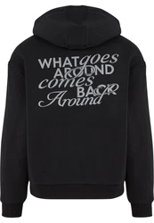 Upscale by Mister Tee In Return Fluffy Hoody Schwarz