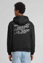 Upscale by Mister Tee In Return Fluffy Hoody Schwarz
