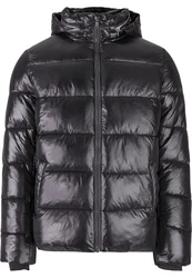 URBAN CLASSICS Winterjacke Recycled Zip Neck Puffer Jacket 