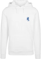 MisterTee Kapuzensweatshirt A S Club Hoody Weiß/Blau/Creme