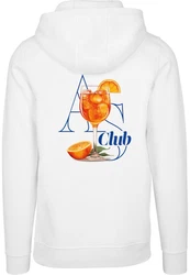 MisterTee Kapuzensweatshirt A S Club Hoody Weiß/Blau/Creme