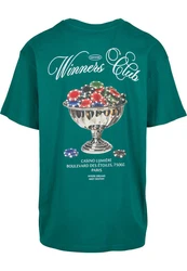 MisterTee T-Shirt Winners Club Oversize Tee Grün/Türkis