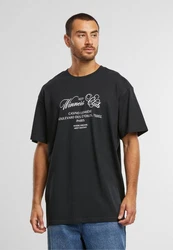 MisterTee T-Shirt Winners Club Oversize Tee Rosa/Schwarz/Gelb
