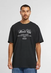 MisterTee T-Shirt Winners Club Oversize Tee Rosa/Schwarz/Gelb