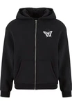 Upscale by Mister Tee Sweatjacke Lets Get Lost Fluffy Zip Hoody Schwarz/Beige