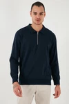 Buratti Sweatshirt Regular Fit Dunkelblau/Hellblau/Blau
