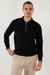 Buratti Sweatshirt Regular Fit Schwarz