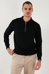 Buratti Sweatshirt Regular Fit Schwarz