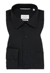 Eterna Langarmhemd Businesshemd Schwarz/Braun