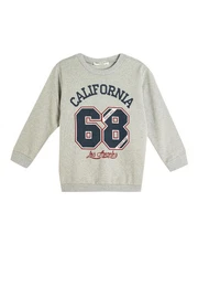 Sweatshirt Rundhalsausschnitt Mit Aufdruck