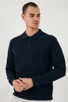Buratti Sweatshirt Regular Fit Dunkelblau/Hellblau