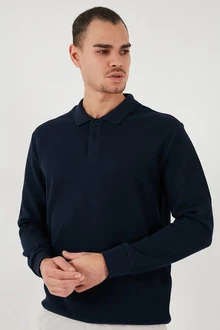 Buratti Sweatshirt Regular Fit Dunkelblau/Hellblau Buratti Sweatshirt Regular Fit Dunkelblau/Hellblau