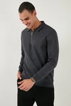 Buratti Sweatshirt Regular Fit Dunkelgrau/Hellgrau/Schwarz/Grau