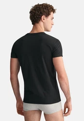 Gant T-Shirt C-NECK 2-PACK schwarz/weiß