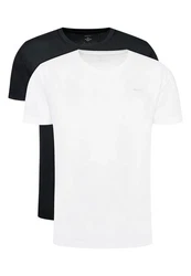 Gant T-Shirt C-NECK 2-PACK schwarz/weiß