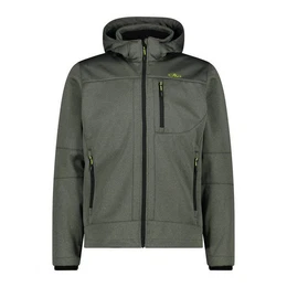 Anorak M Jacket Zip Hood Softshell Melange Herren
